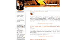 Desktop Screenshot of gambo.cz